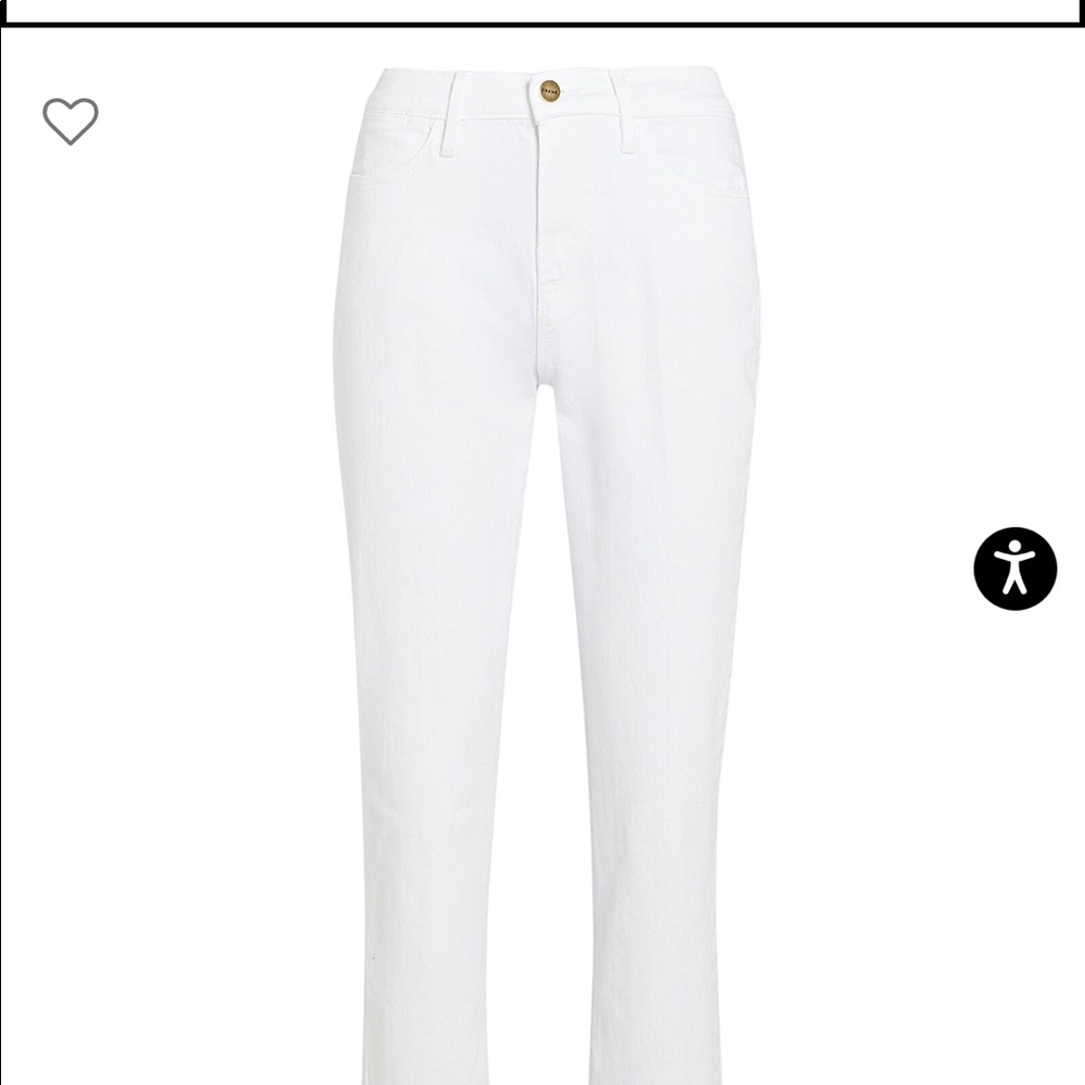 Frame white jeans
